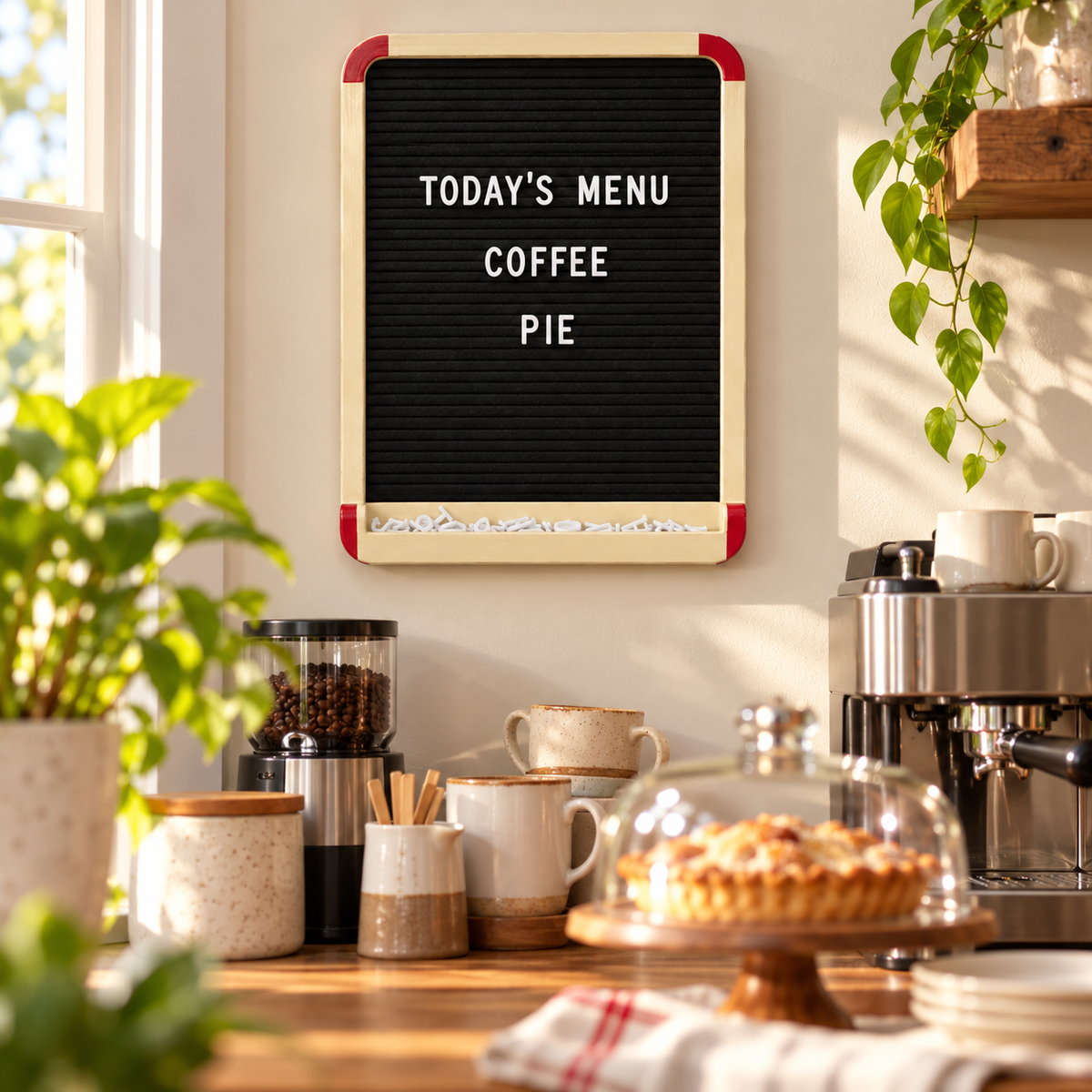 Retro Diner Menu Letter Board