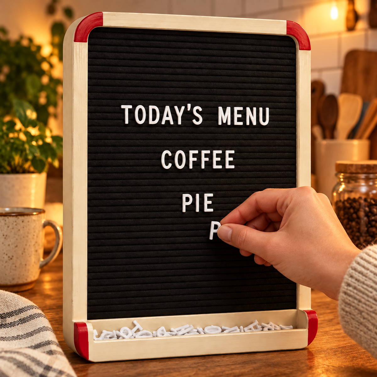 Retro Diner Menu Letter Board
