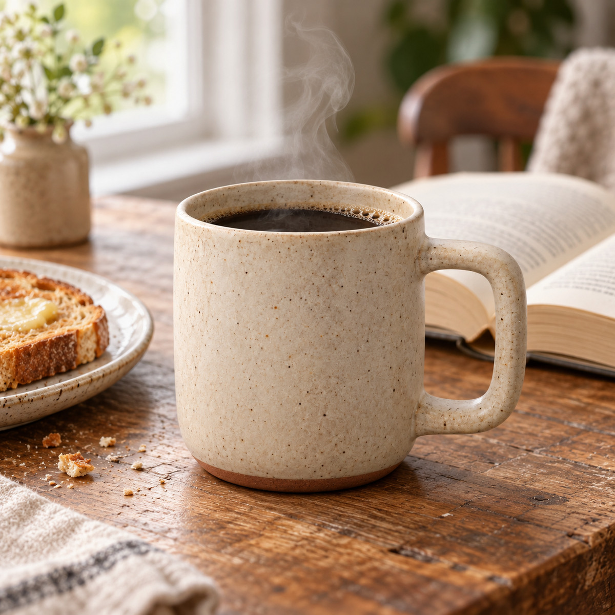 Speckled Stoneware Coffee Mug