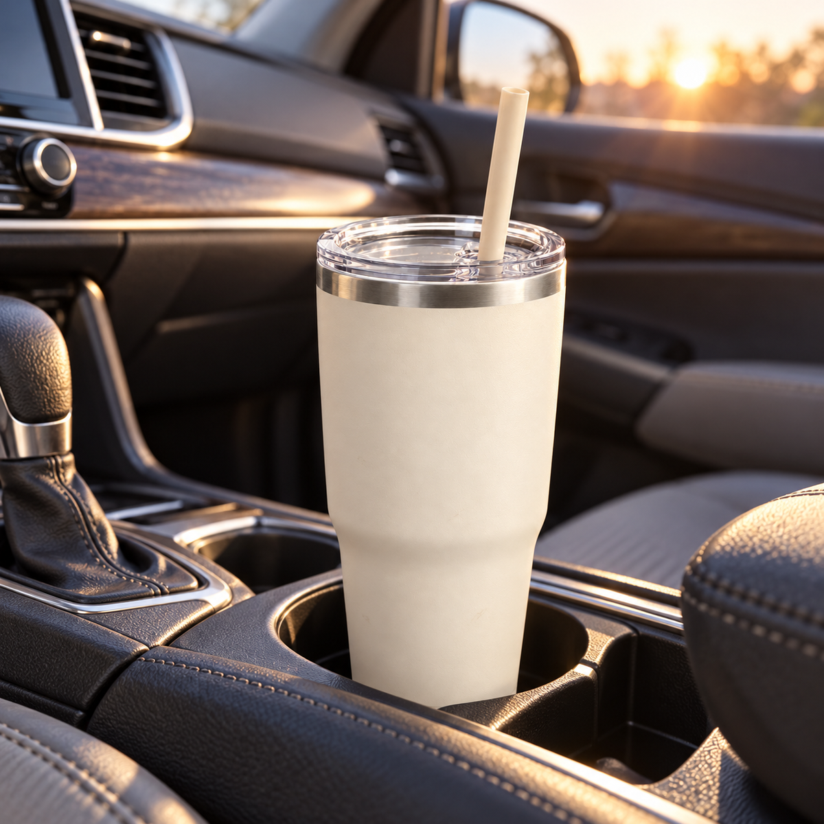 Cream 20 oz Insulated Travel Tumbler