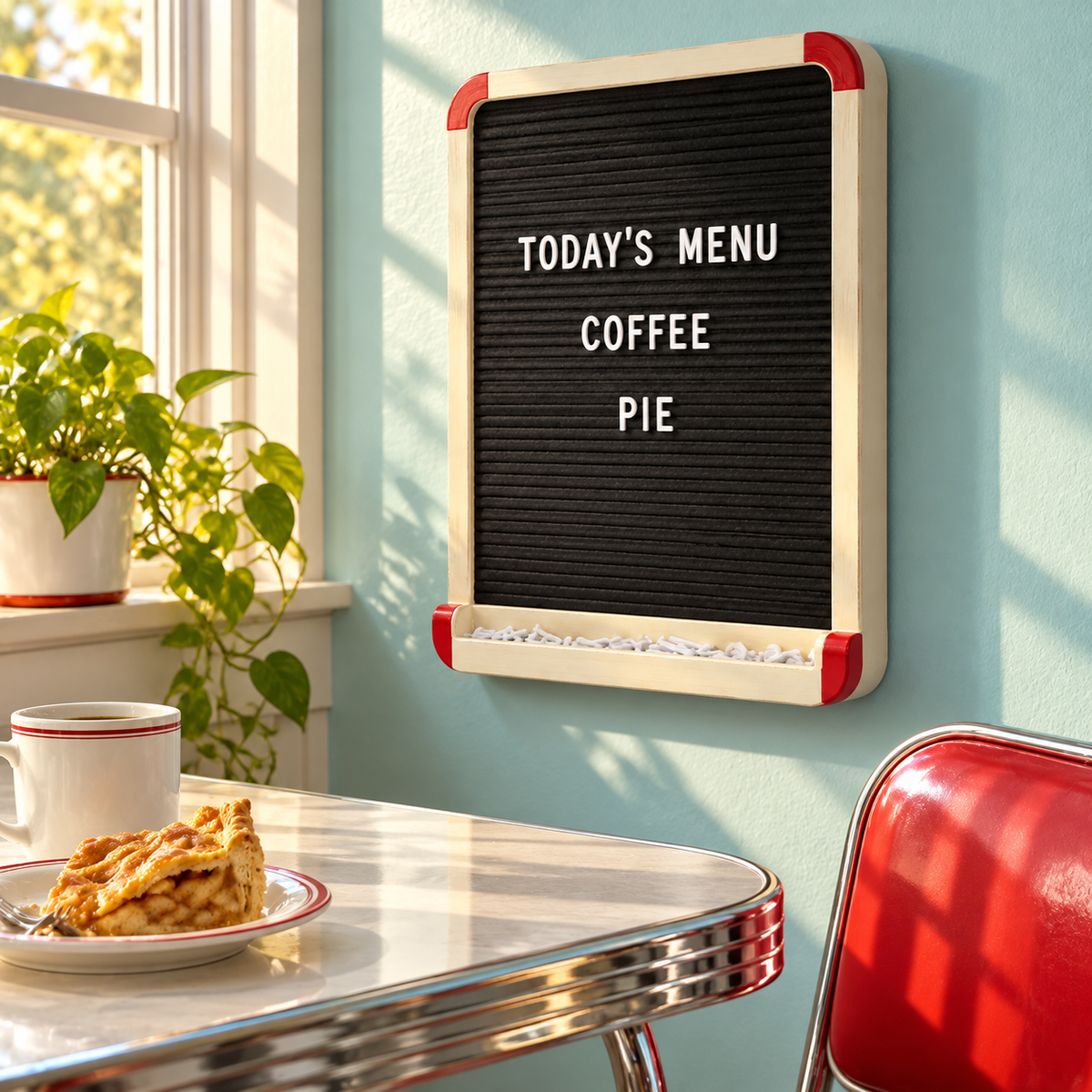 Retro Diner Menu Letter Board