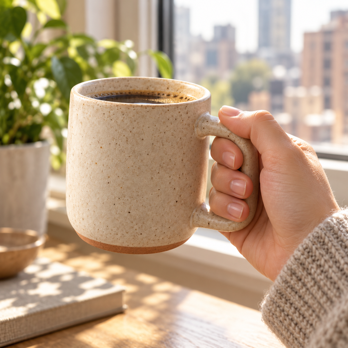 Speckled Stoneware Coffee Mug
