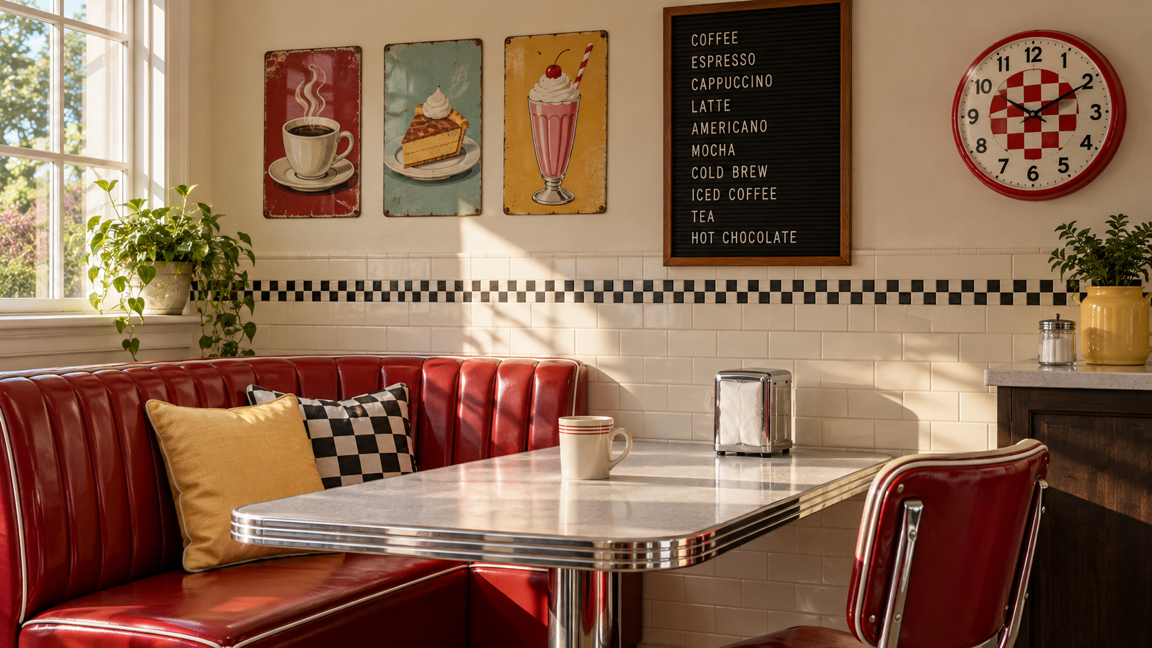 Retro diner decor